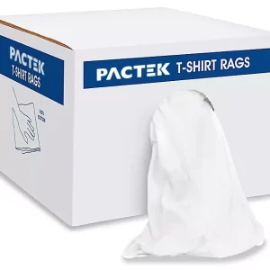 Premium White T-Shirt Rags - 25 lb box