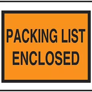 "Packing List Enclosed" Full-Face Envelopes