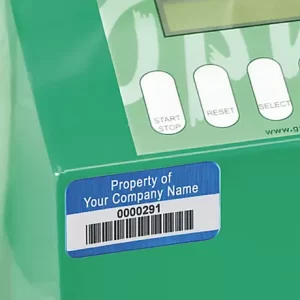 CUSTOM PRINTED ALUMINUM ASSET LABELS