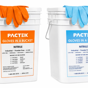 Nitrile Gloves in a Bucket