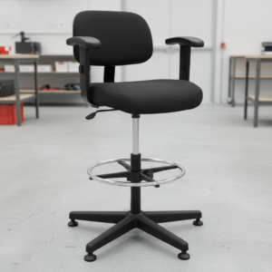 Deluxe Fabric Work Stool