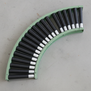 90&deg; Curved Gravity Roller Conveyors