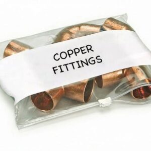 Pactek White Block Slider Zip Bags