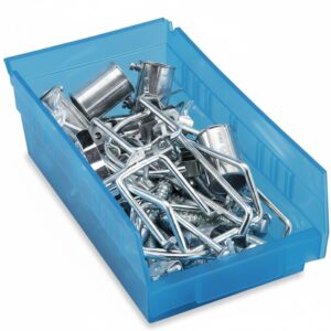 Clear Plastic Shelf Bins