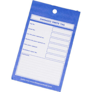Damaged Part tag