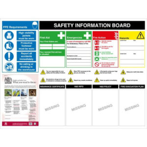 Health and Safety Information Board