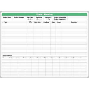 Quarterly Project Planning Whiteboard