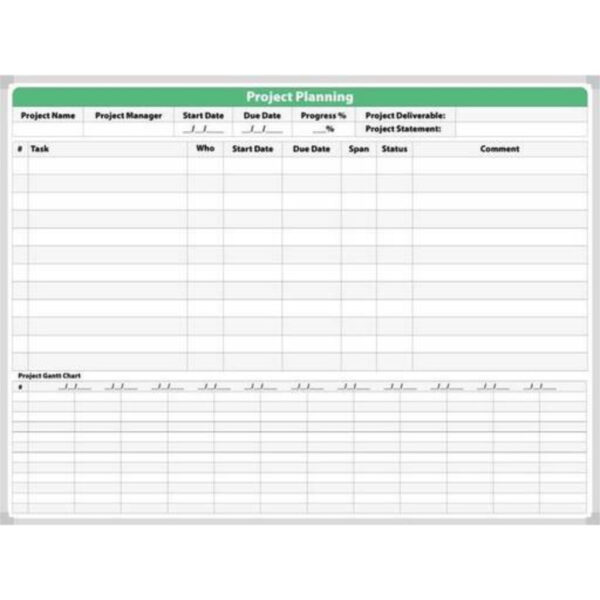Quarterly Project Planning Whiteboard