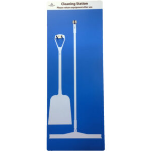 Shovel & Squeegee Cleaning Station