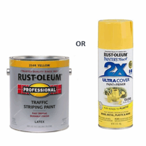 Rust Oleum Traffic Striping Paint or Spray