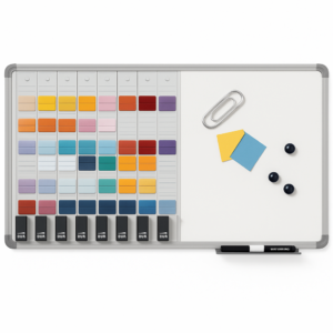 Pactek T-Card Planning Kit with Magnetic Whiteboard - 2951400