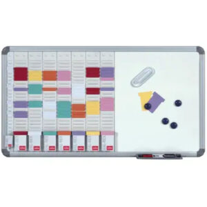 Pactek T-Card Planning Kit with Magnetic Whiteboard - 2951400