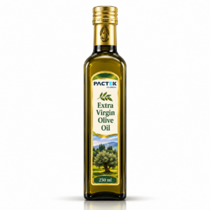 PACTEK Extra Virgin Olive Oil – 250 ml Gold-Cap Bottle