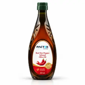 PACTEK Red Hot Pepper Infused Olive Oil – 250 ml Bottle